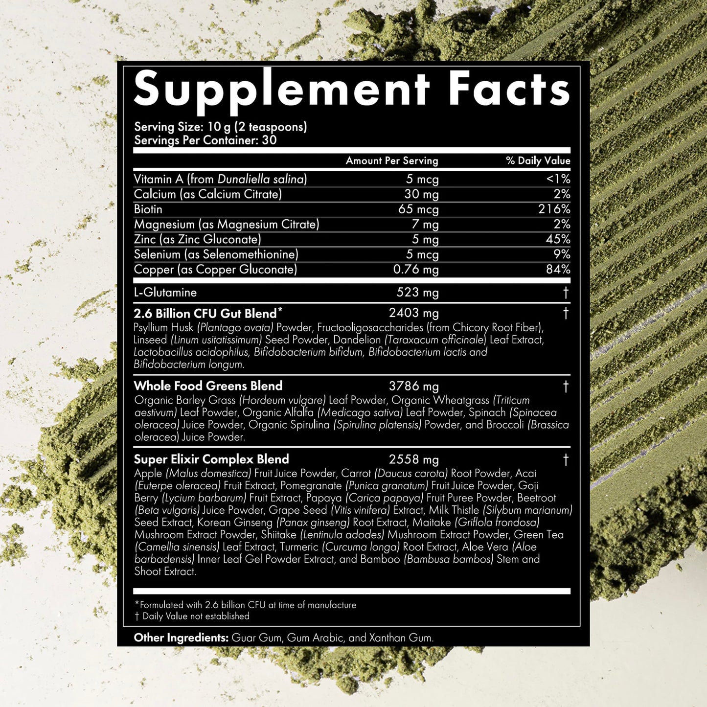 WelleCo The Super Elixir, Daily Greens Powder with Probiotics, Superfoods & Whole Foods, Unflavored Drink Mix for Gut Health, Immunity, Energy, Skin & Hair, 10.5oz Jar WelleCo buy supplements Au